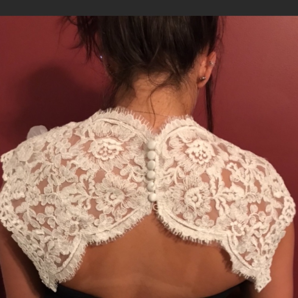 Wedding dress Lace Cap Sleeve Attachment sleeve straps